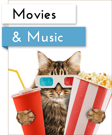 movies and music button